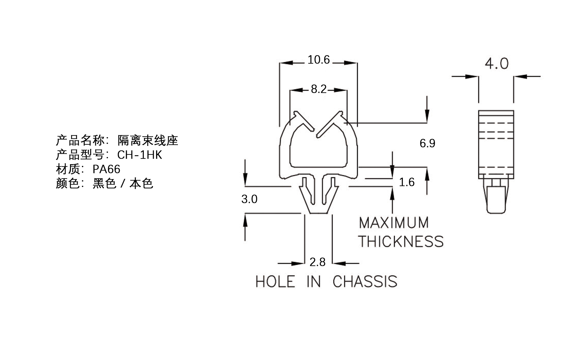 隔离束线座 CH-1HK